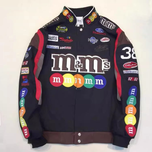 M&M Vintage Racing Jacket - Black