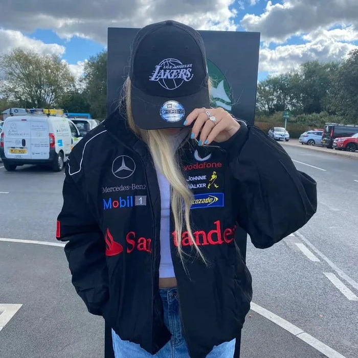 Mercedes Vintage Racing Jacket - Black